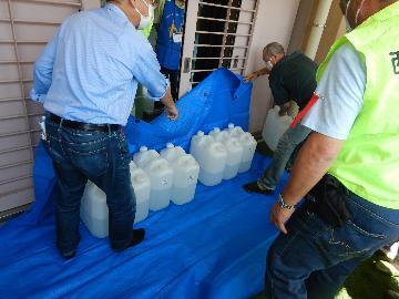 簡易水防工法の写真