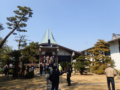 写真:富田地区ウォーキング大会速念寺