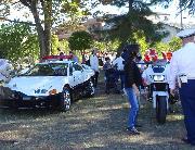 写真:中川警察車両の様子