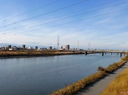 写真:庄内川の様子