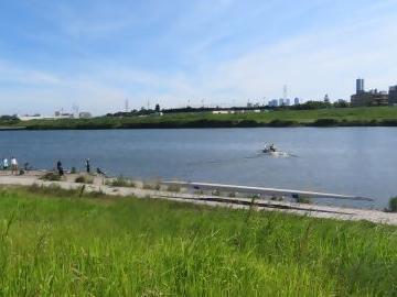 写真:庄内川の風景