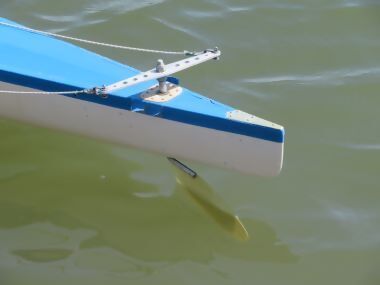 写真:ボートの舵