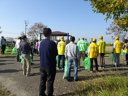 写真:南部出発式の様子