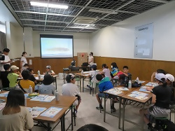 中川運河の生き物についてのレクチャーの写真