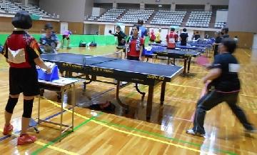 写真:卓球大会の様子