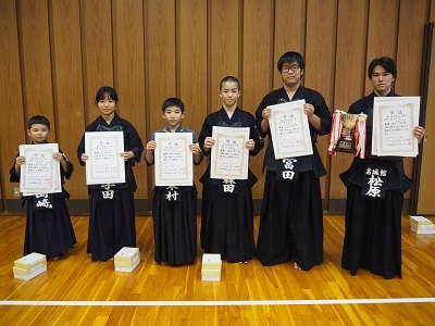 優勝者の皆様の写真