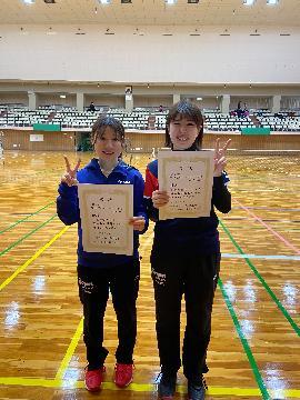 女子の部優勝ペア写真