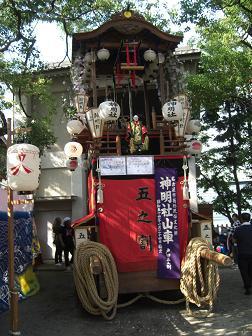 写真：五之割山車