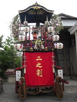 写真：二之割山車