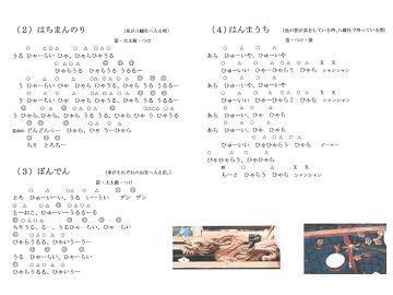 写真:楽譜(四ノ割3)