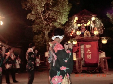 写真:当日の風景(四ノ割2)