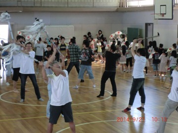 写真:練習風景(三ノ割1)