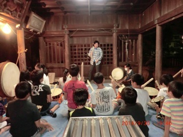 写真:練習風景(五ノ割3)