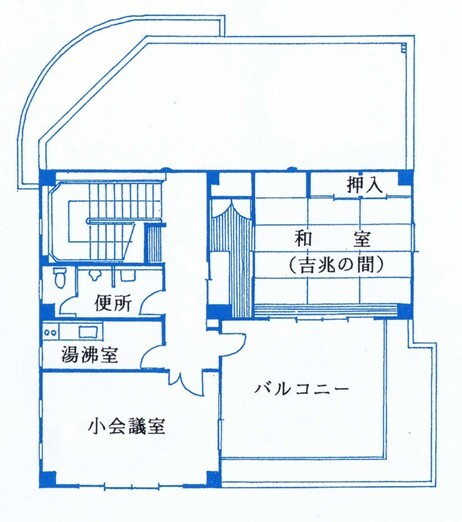 イラスト:五反田コミュニティセンター2階の平面図
