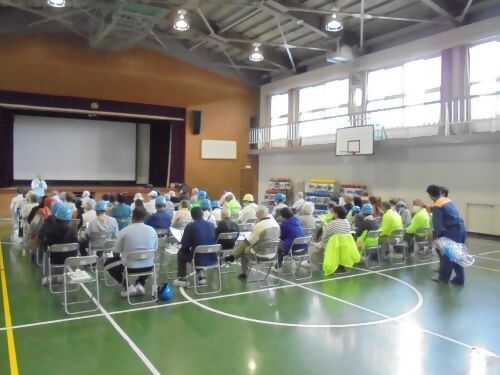 防災講話の写真