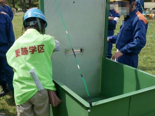 水圧体験の写真