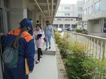 避難訓練の写真