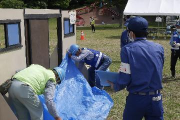 簡易水防工法の写真