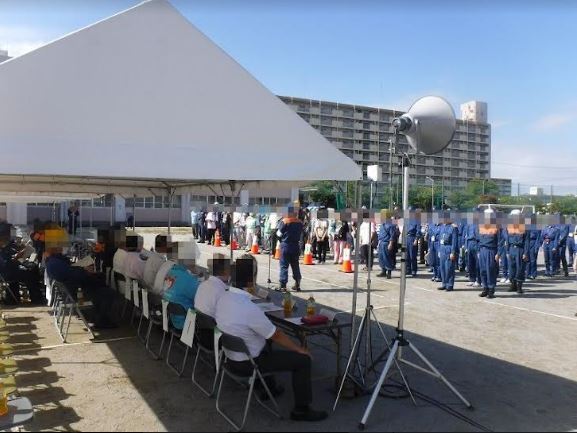 写真:総合防災訓練の様子