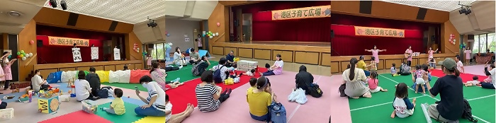 写真:わたらべうた遊びの様子