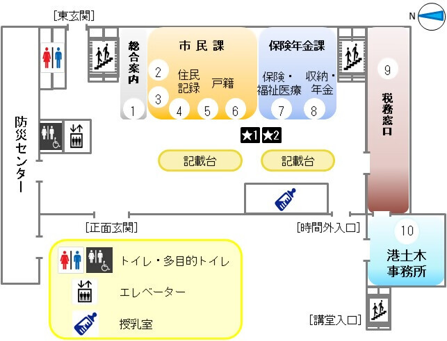 地図:1階フロアマップ