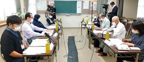 写真：大手学区の話し合いの様子