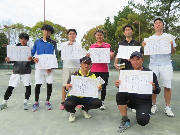 写真：男子の部、入賞者の皆さん