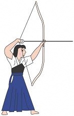 弓道のイラスト
