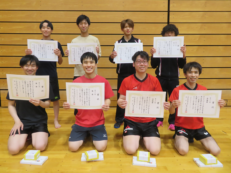 男子の部、入賞者のみなさんの写真