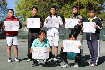 写真：男子の部、入賞者の皆さん