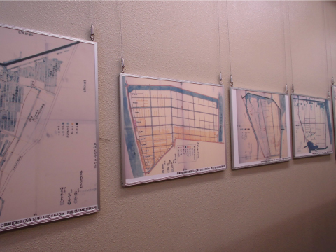 写真:新田開発のパネル展示