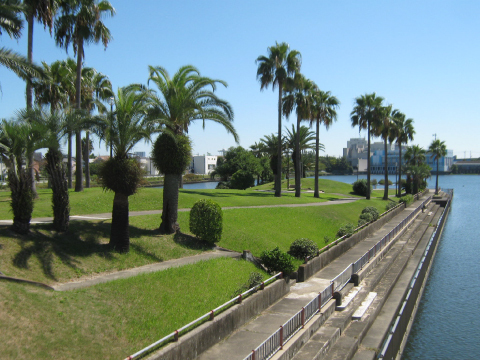 写真：荒子川フェニックスアイランドの様子