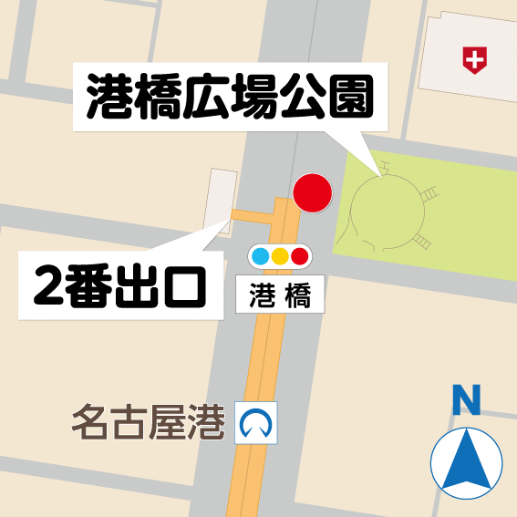 歴史案内板までの地図