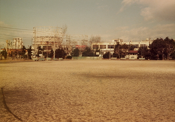 写真:庁舎建設工事前の港北公園の様子