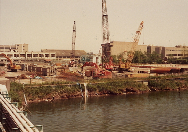 写真:昭和55年5月10日の工事の様子