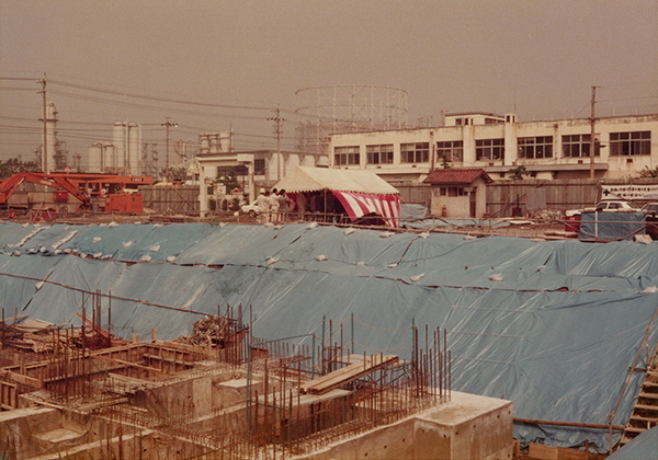 写真:昭和55年10月8日の工事の様子
