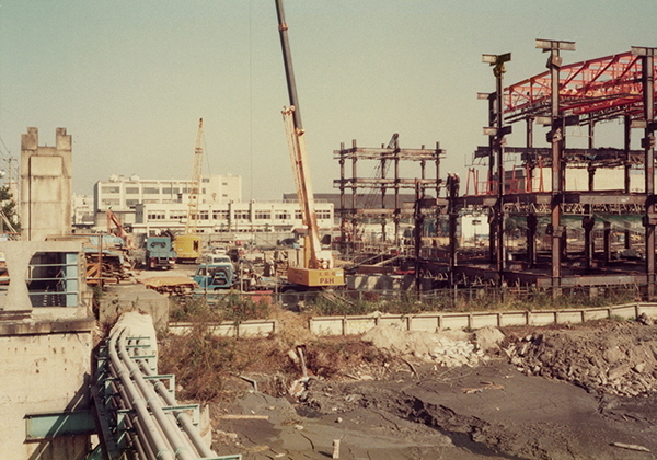 写真:昭和56年1月の工事の様子