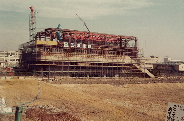 写真:昭和56年3月の工事の様子