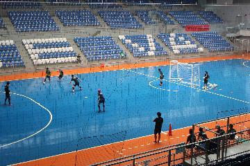 写真：選手の皆さんが練習をしている様子