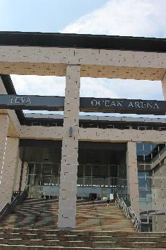 写真：テバオーシャンアリーナ入口