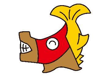 シャチうまくんのイラスト