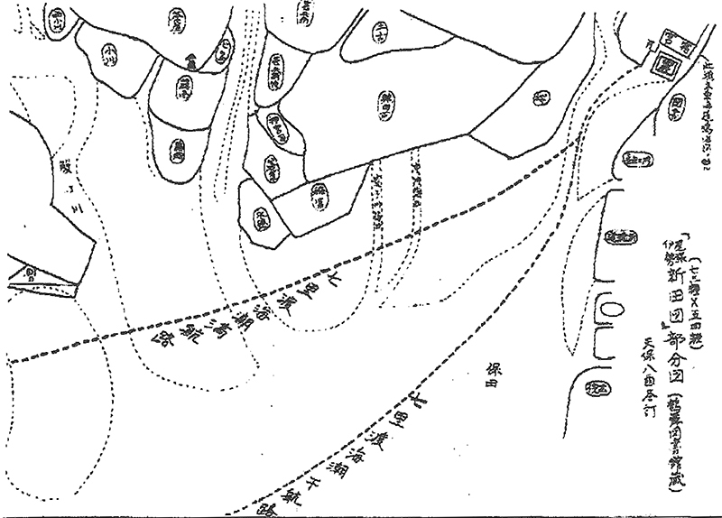 保田の地名が入った地図