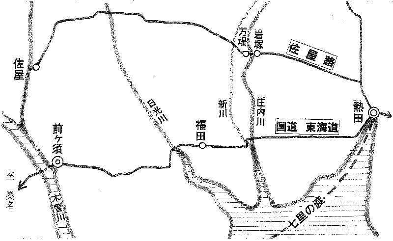 地図:国道東海道
