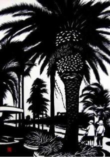 写真：フェニックスアイランドの切り絵