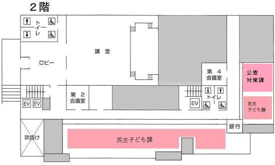 地図:2階案内図