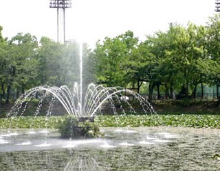 呼続公園の噴水の写真