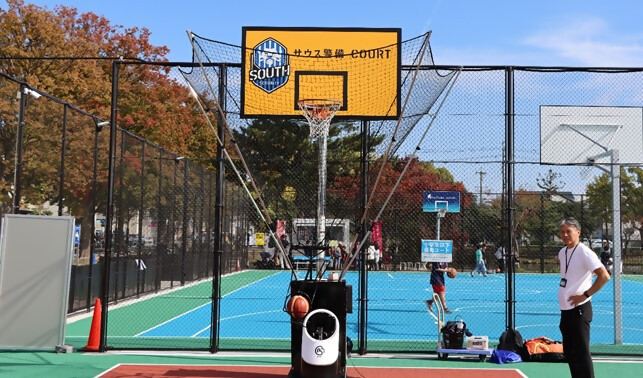 写真:南区民まつり2024のフリースローチャレンジの様子