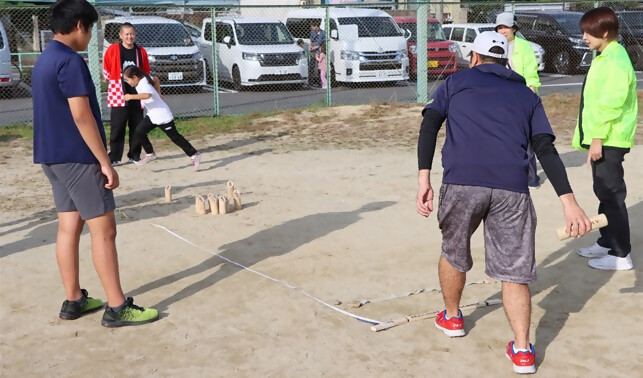 写真:南区民まつり2024のモルック体験の様子