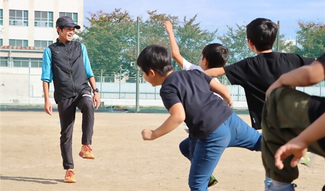 写真:南区民まつり2024のかけっこ教室の様子