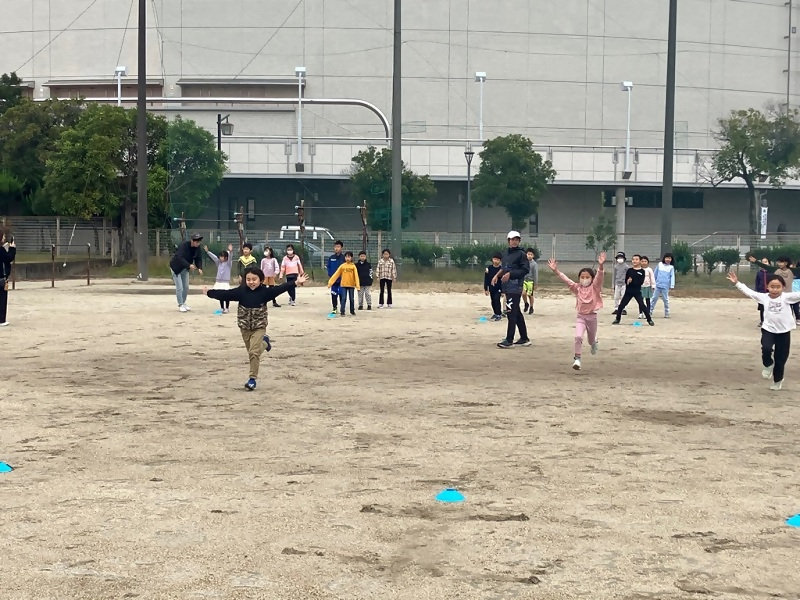 写真:かけっこ・ランニング教室の様子